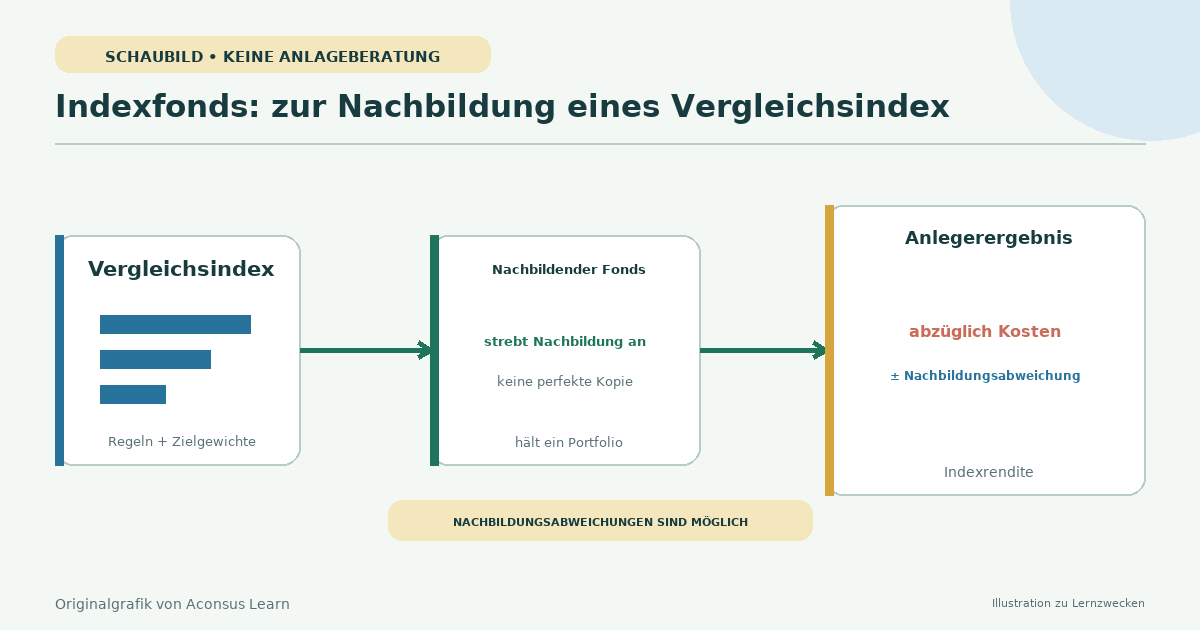 Index-Regelwerk speist ein Fondsportfolio mit einer kleinen Tracking-Differenz
