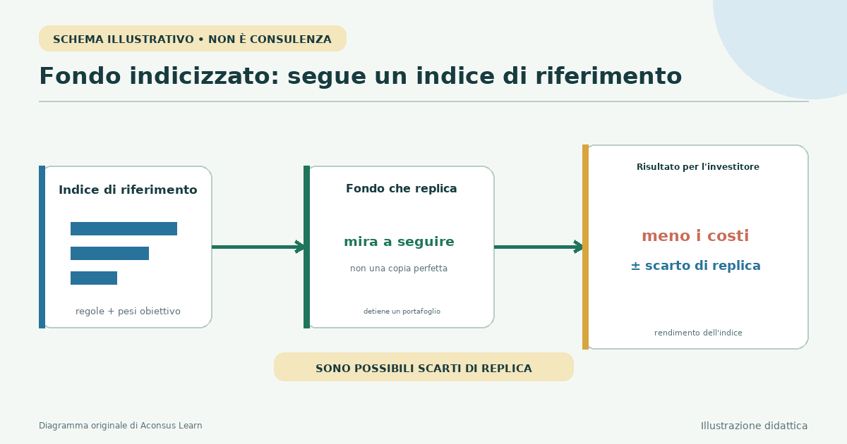 Regolamento dell'indice che alimenta un portafoglio di fondi con un piccolo divario di replica